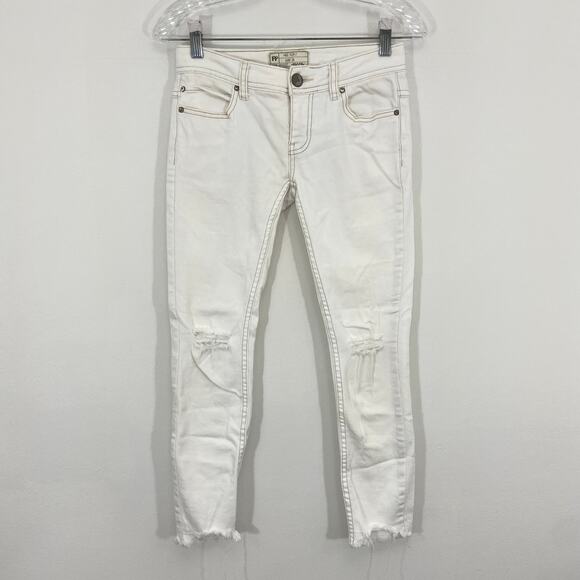Free People Distressed Jeans - Picture 1 of 8
